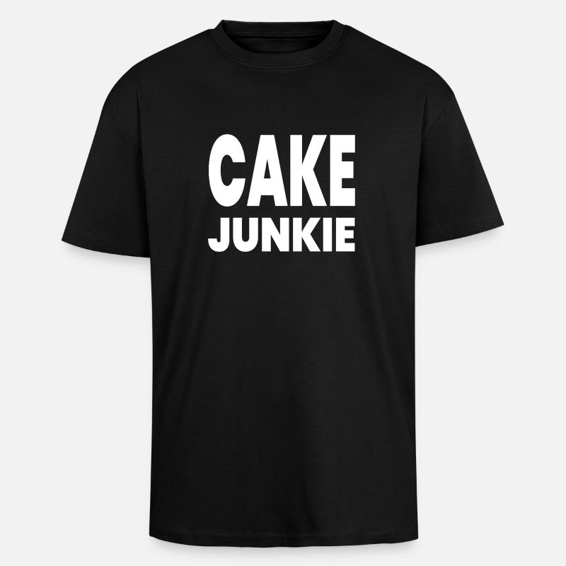 Kuchen - Oversized Heavyweight Unisex T-Shirt - Schwarz