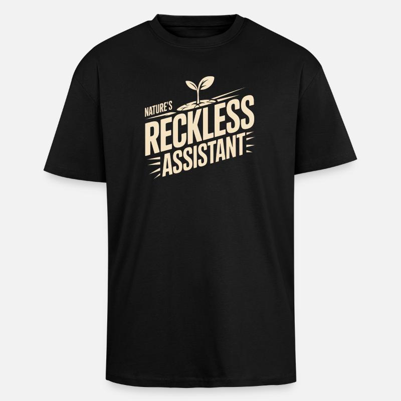 L’assistant imprudent de la nature - T-shirt unisexe oversize épais - noir