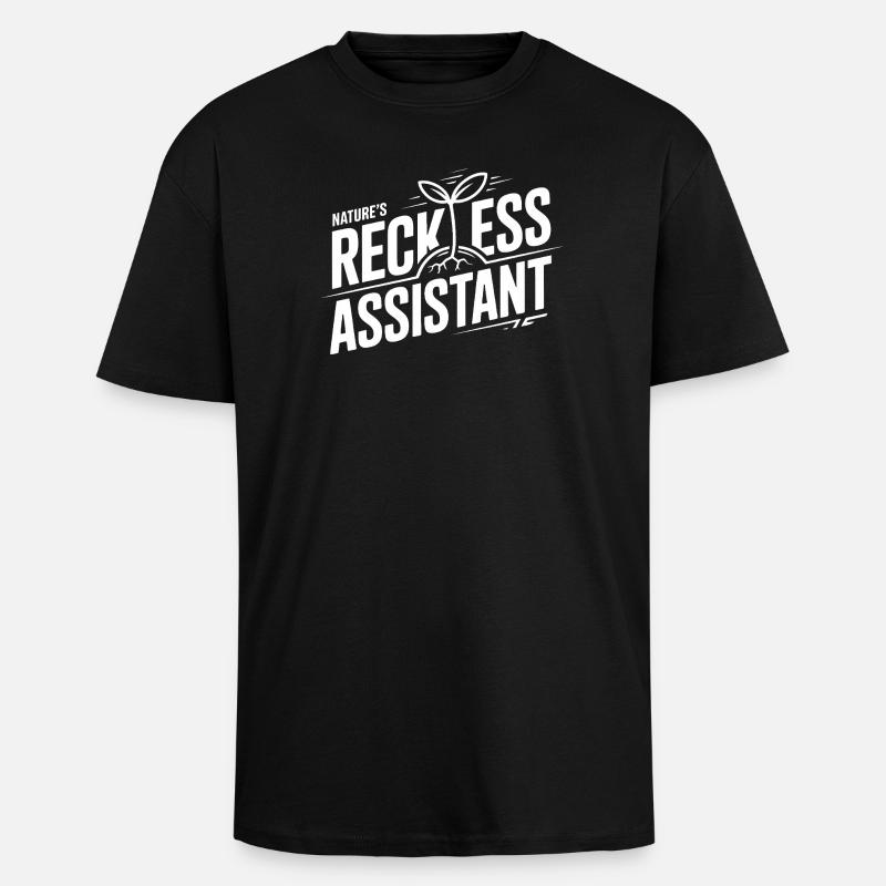 Der rücksichtslose Assistent der Natur - Oversized Heavyweight Unisex T-Shirt - Schwarz
