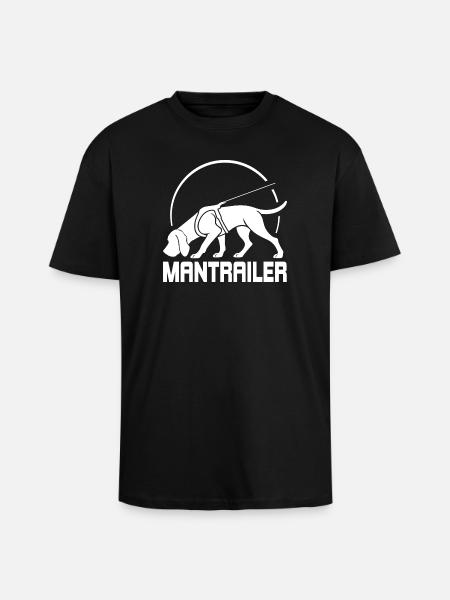 Bloodhound MANTRAILER Søgehunde Hunde Wilsigns - Unisex oversized heavyweight t-shirt - sort