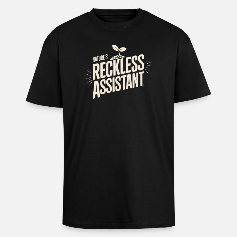 L’assistant imprudent de la nature - T-shirt unisexe oversize épais - noir
