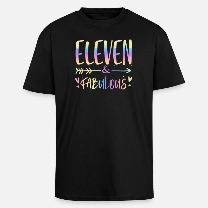 Onze & Fabuleux Scénario Arc-en-ciel - T-shirt unisexe oversize épais - noir