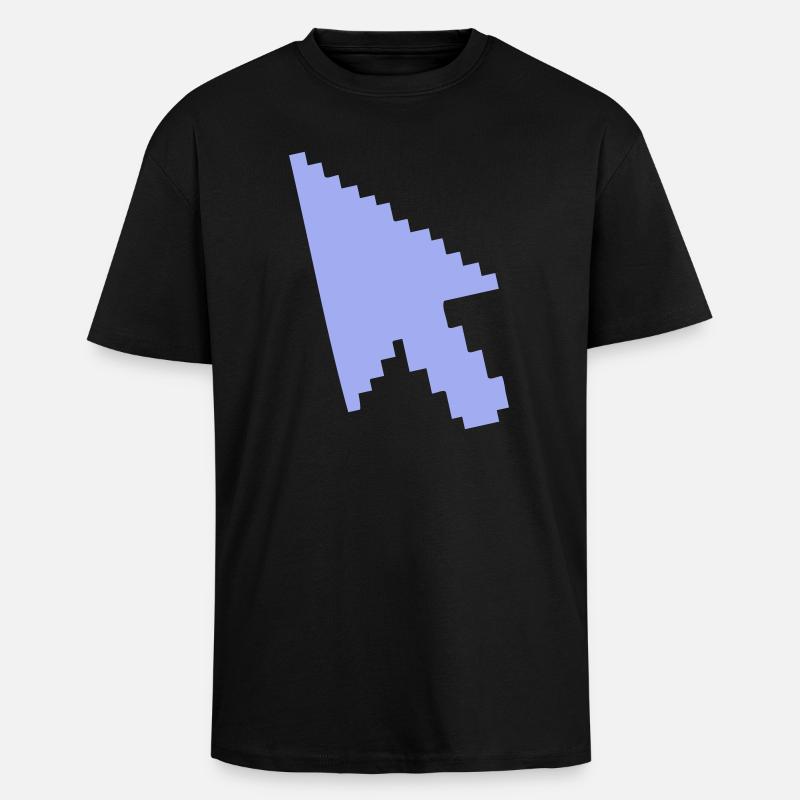 Pointer Mouse Silhouette - Unisex Oversized Heavyweight T-shirt - black