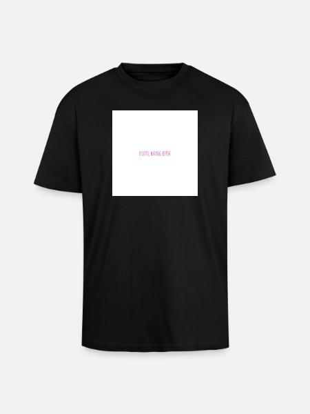 pilates, matcha, repeat - T-shirt unisexe oversize épais - noir