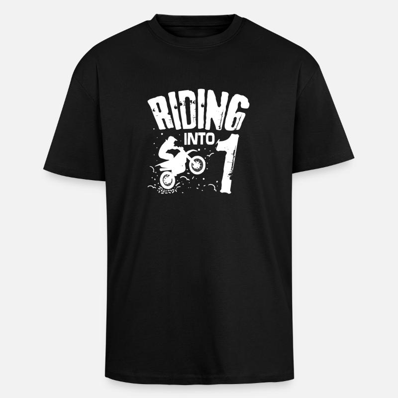 Riding Into 2021 - Unisex Oversized Heavyweight T-shirt - black
