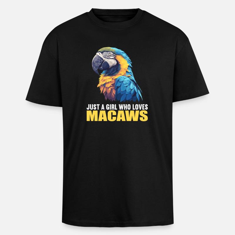 Macaw's Era - Unisex Oversized Heavyweight T-shirt - black