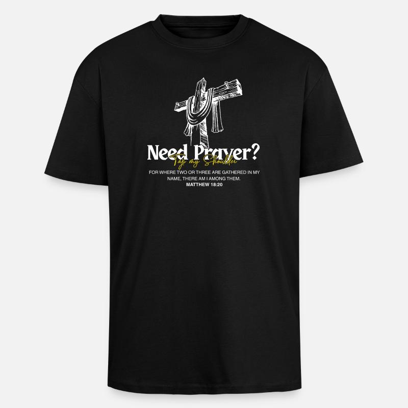 Jesus Believer - Unisex Oversized Heavyweight T-shirt - black