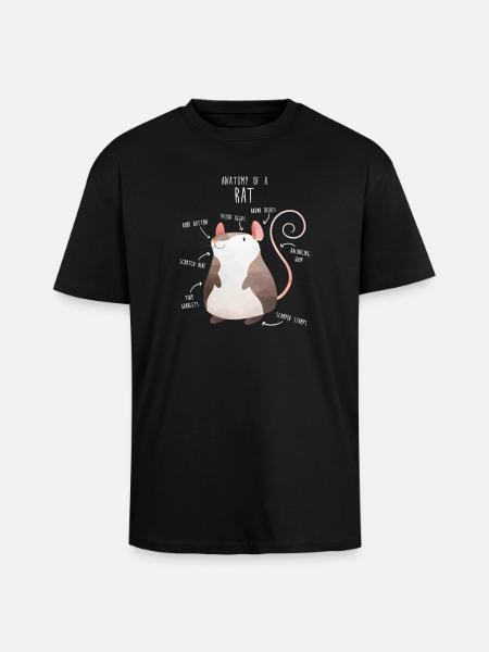 Golden Retriever Hundeanatomie - Oversized Heavyweight Unisex T-Shirt - Schwarz