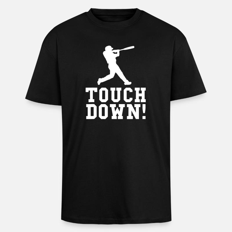 Touchdown Silhouette Tee - Unisex Oversized Heavyweight T-shirt - black