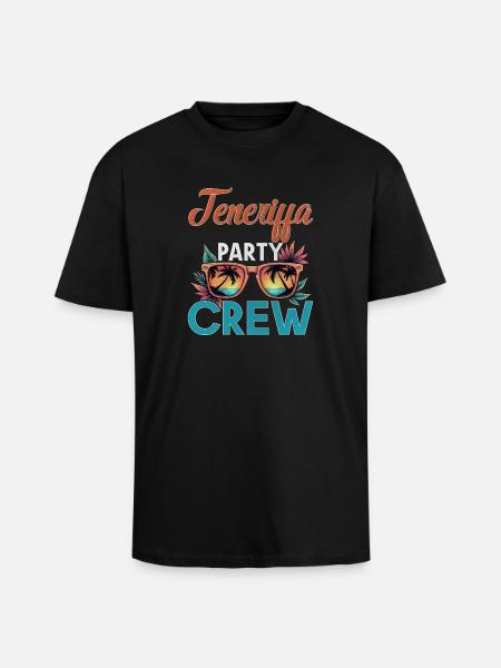 Tenerife Crew - Unisex Oversized Heavyweight T-shirt - black