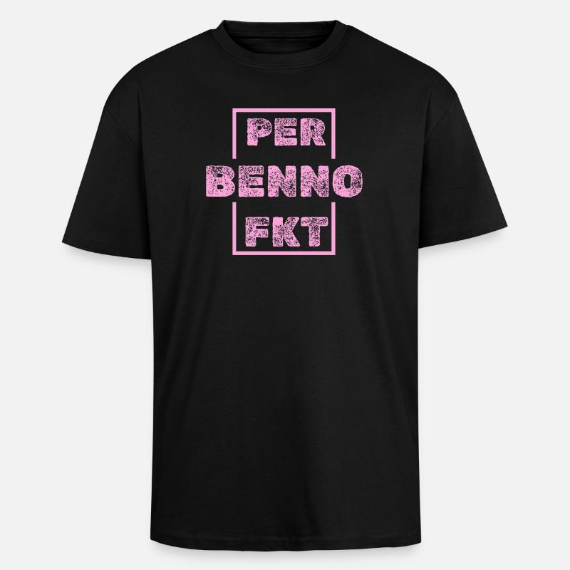 Benno als Einzigartig - Oversized Heavyweight Unisex T-Shirt - Schwarz