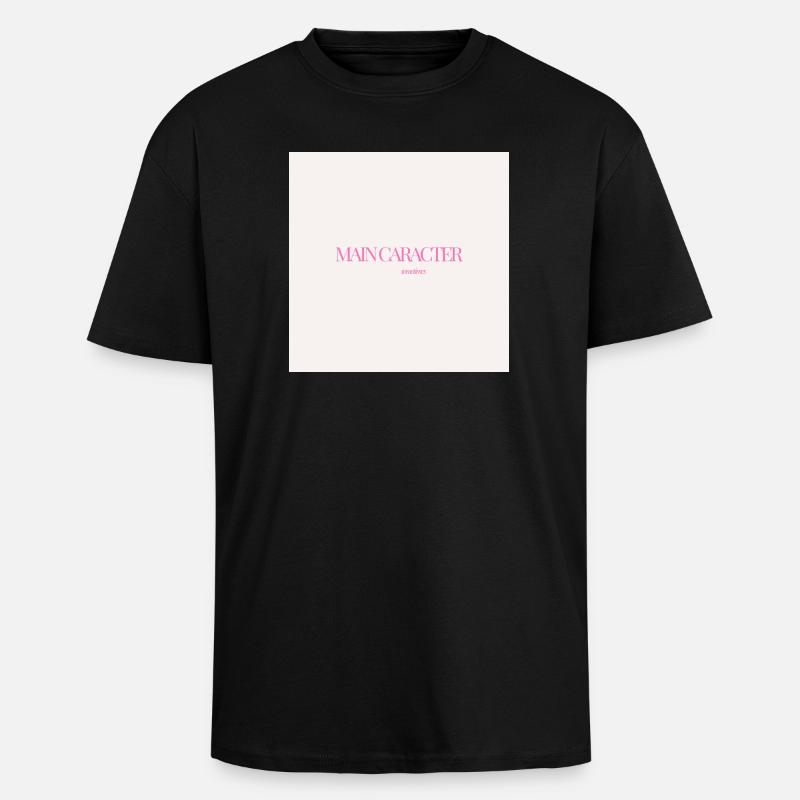 "CARACTER SOMETIMES" Graphic Tee Design - T-shirt unisexe oversize épais - noir