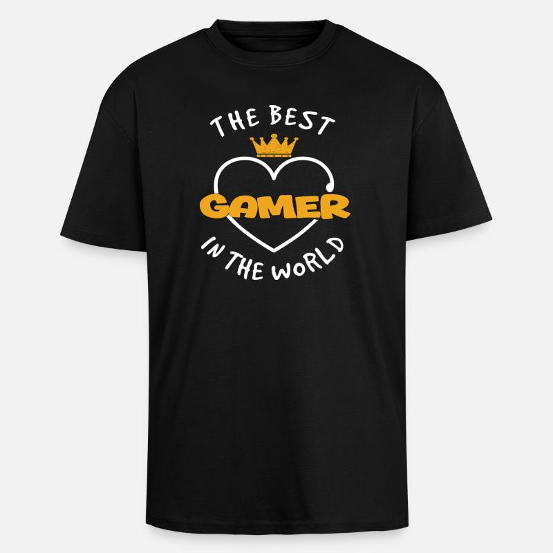 Joueurs - T-shirt unisexe oversize épais - noir