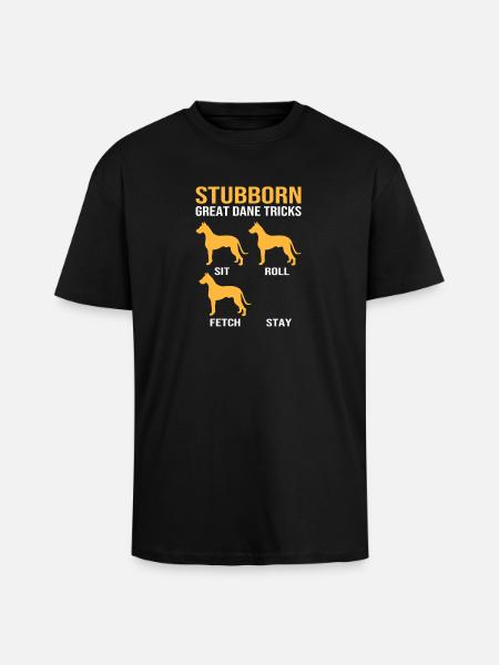 Deutsche Dogge - Oversized Heavyweight Unisex T-Shirt - Schwarz