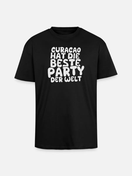 Feiern Curacao - Oversized Heavyweight Unisex T-Shirt - Schwarz