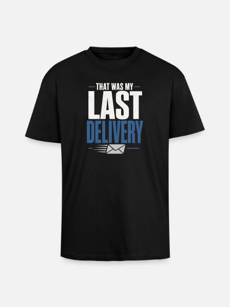 Retired Postman Retired Postman - Unisex Oversized Heavyweight T-shirt - black