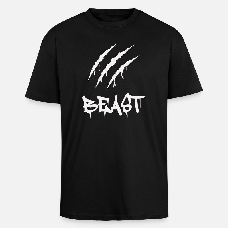 krallen_beast - Unisex Oversized Heavyweight T-shirt - black
