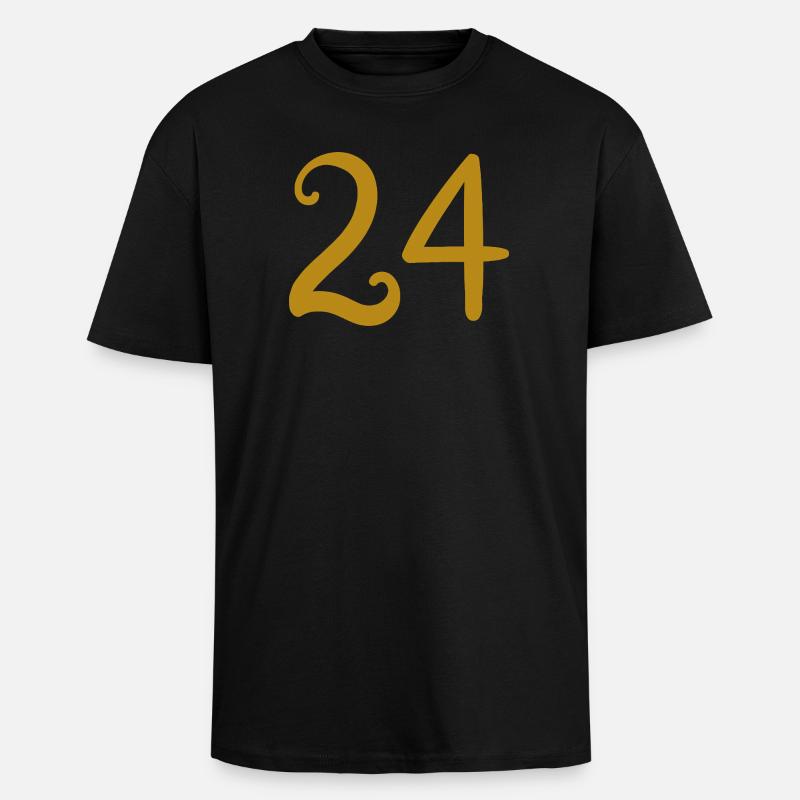 24 - Unisex Oversized Heavyweight T-shirt - black