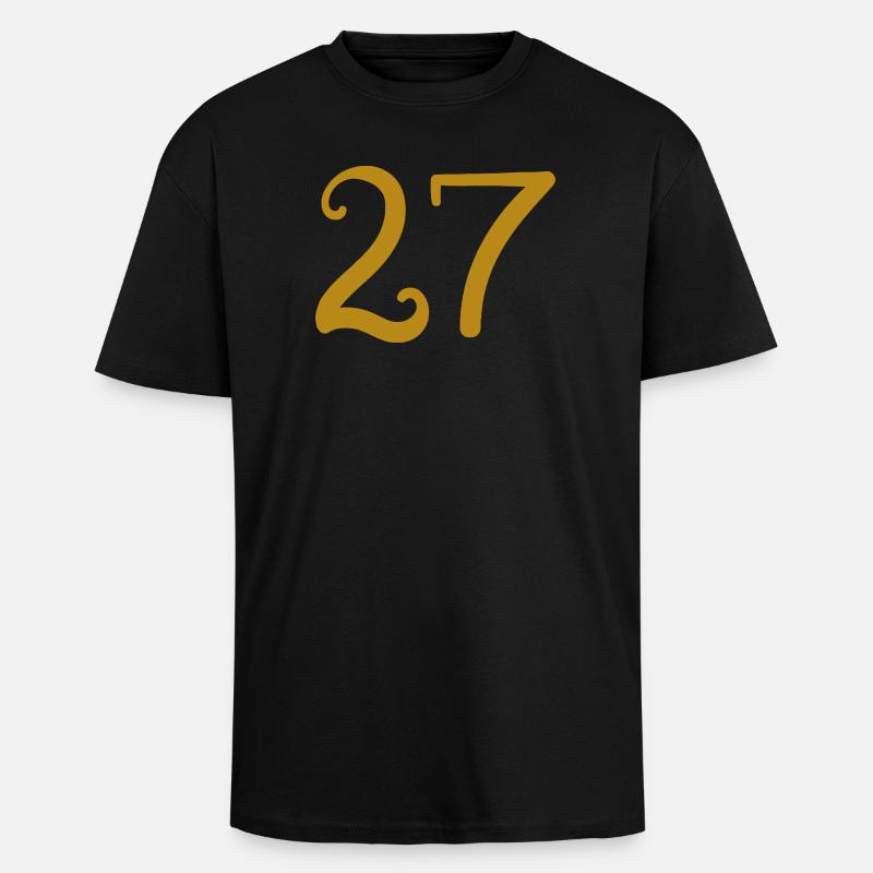 27 - Unisex Oversized Heavyweight T-shirt - black
