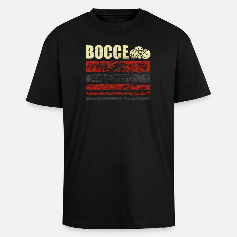 Bocce Petanque Boule Boulespieler - Oversized Heavyweight Unisex T-Shirt - Schwarz