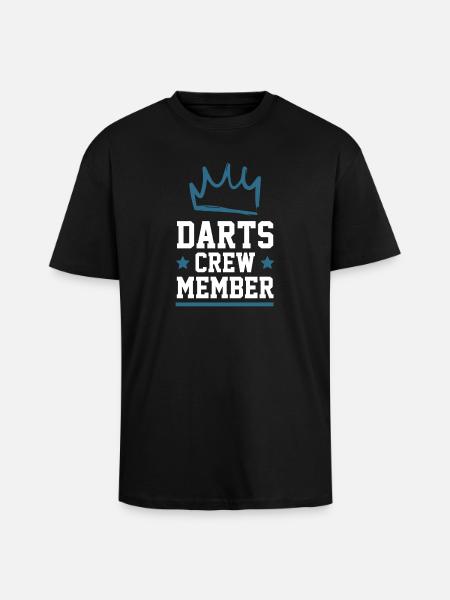Darts Crew - Unisex Oversized Heavyweight T-shirt - black