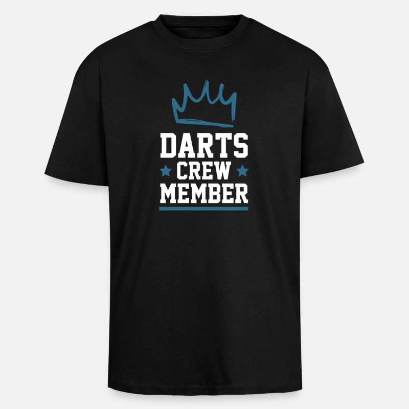 Darts Crew - Unisex Oversized Heavyweight T-shirt - black