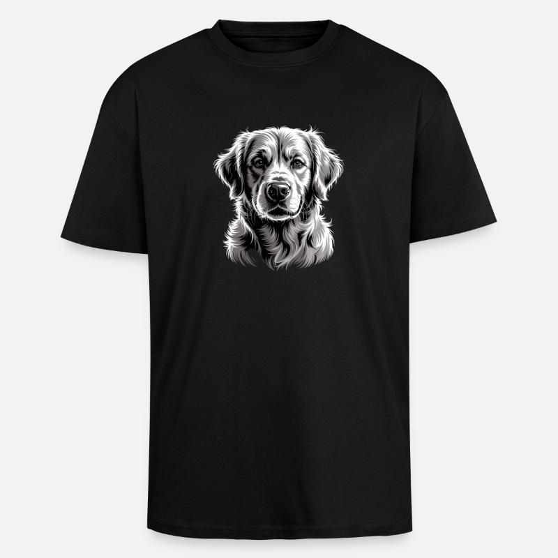 Labrador - T-shirt unisexe oversize épais - noir