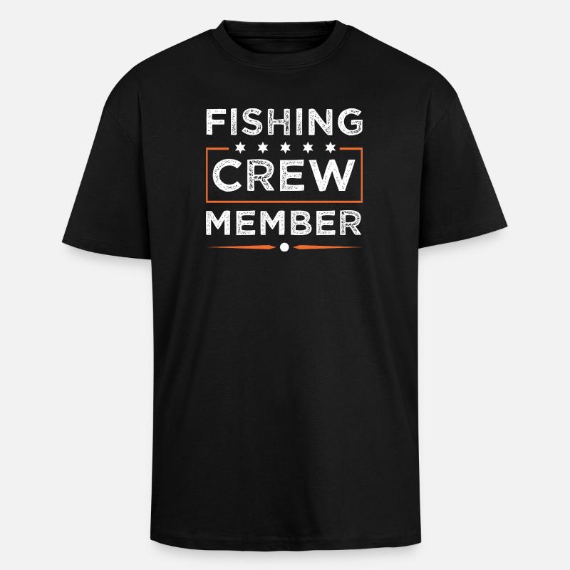 Équipage de pêche - T-shirt unisexe oversize épais - noir