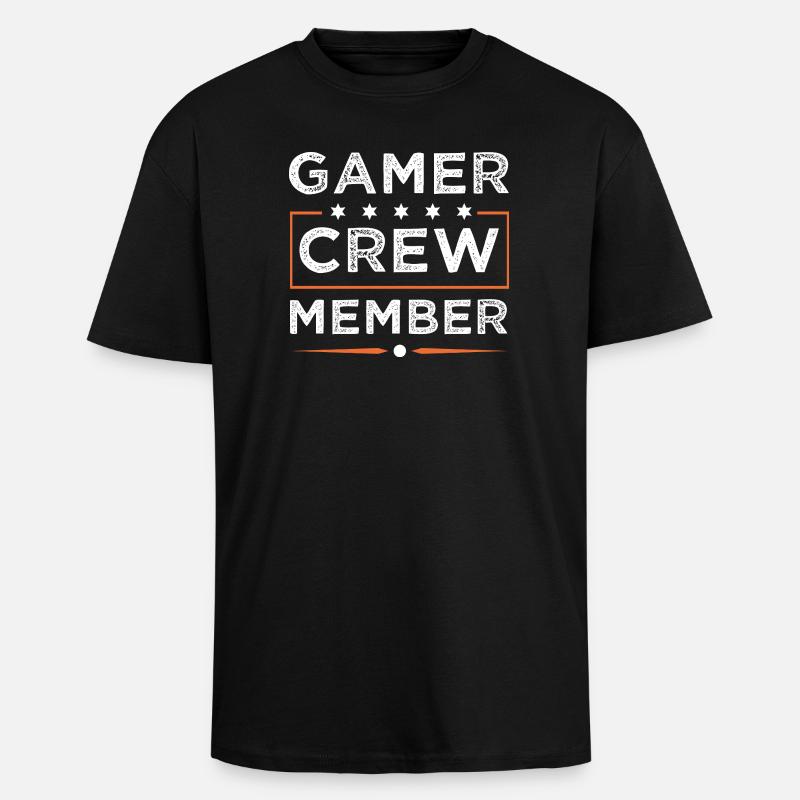 Équipe de joueurs - T-shirt unisexe oversize épais - noir
