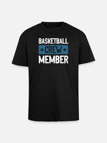 Équipe de basket-ball - T-shirt unisexe oversize épais - noir