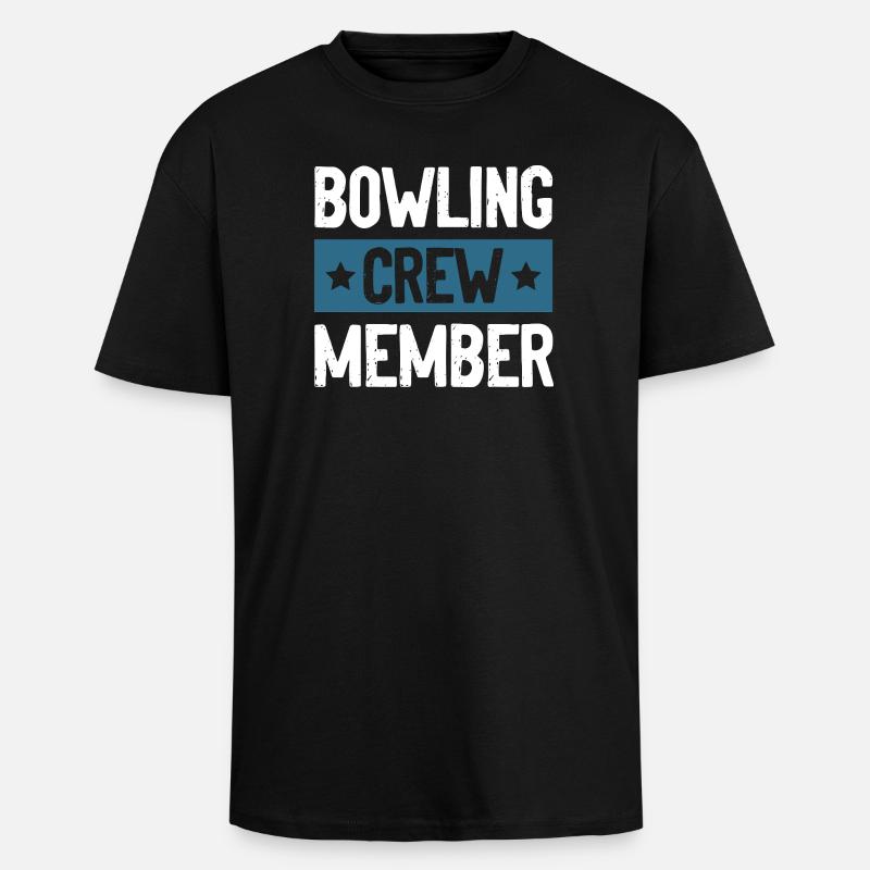 Équipe de bowling - T-shirt unisexe oversize épais - noir