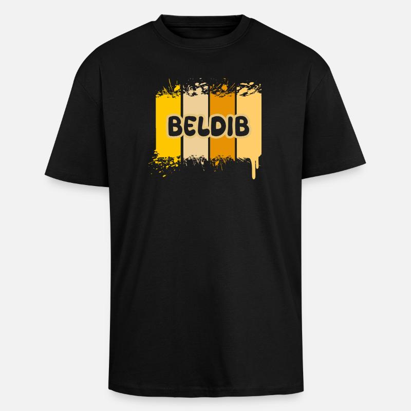 Beldib - Unisex Oversized Heavyweight T-shirt - black