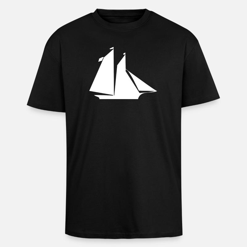 Voile - T-shirt unisexe oversize épais - noir