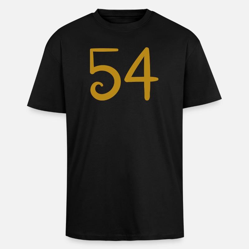 54 - Oversized Heavyweight Unisex T-Shirt - Schwarz