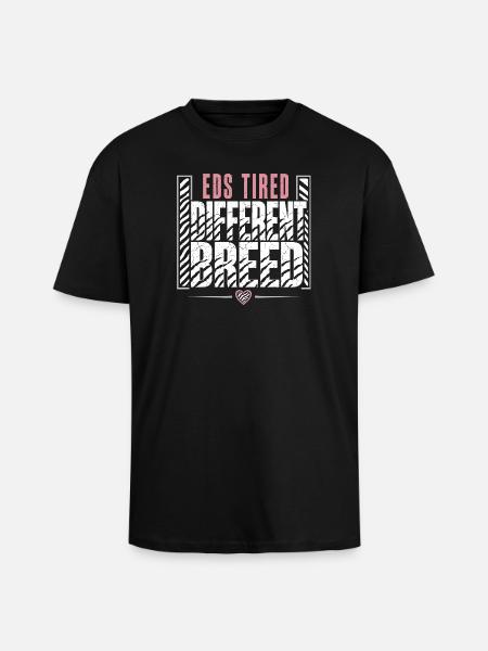 Eds Consciousness Ehlers-danlos Zebra Warrior - Unisex Oversized Heavyweight T-shirt - black