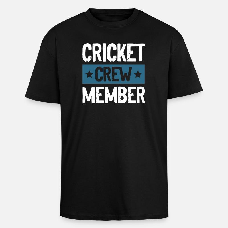 Équipe de cricket - T-shirt unisexe oversize épais - noir