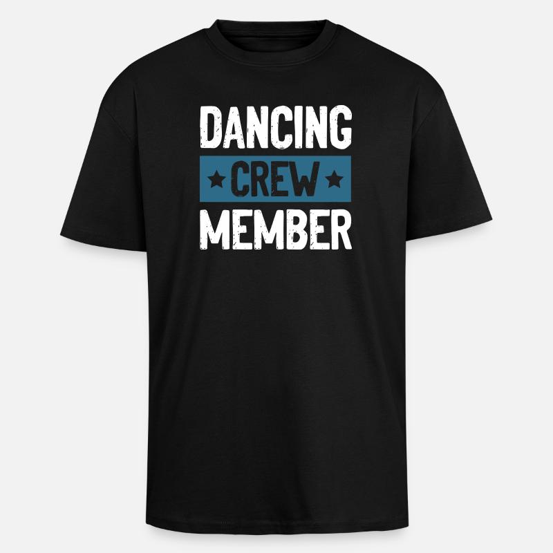 Dancing Crew - Unisex Oversized Heavyweight T-shirt - black
