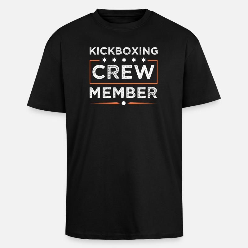 Équipe de kickboxing - T-shirt unisexe oversize épais - noir