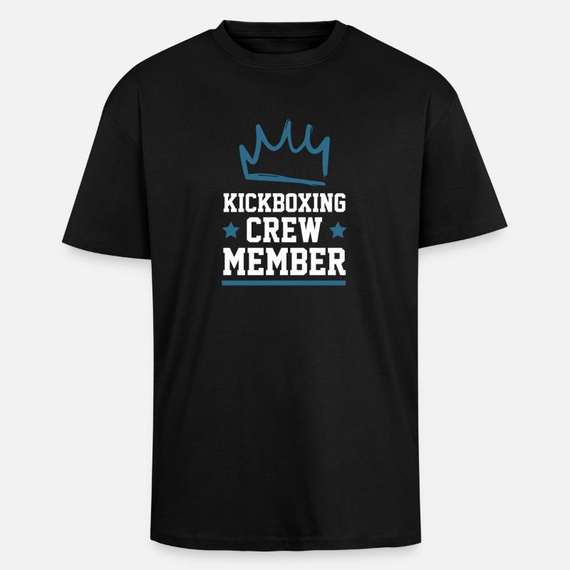 Équipe de kickboxing - T-shirt unisexe oversize épais - noir