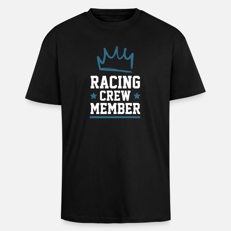 Racing Crew - Unisex Oversized Heavyweight T-shirt - black