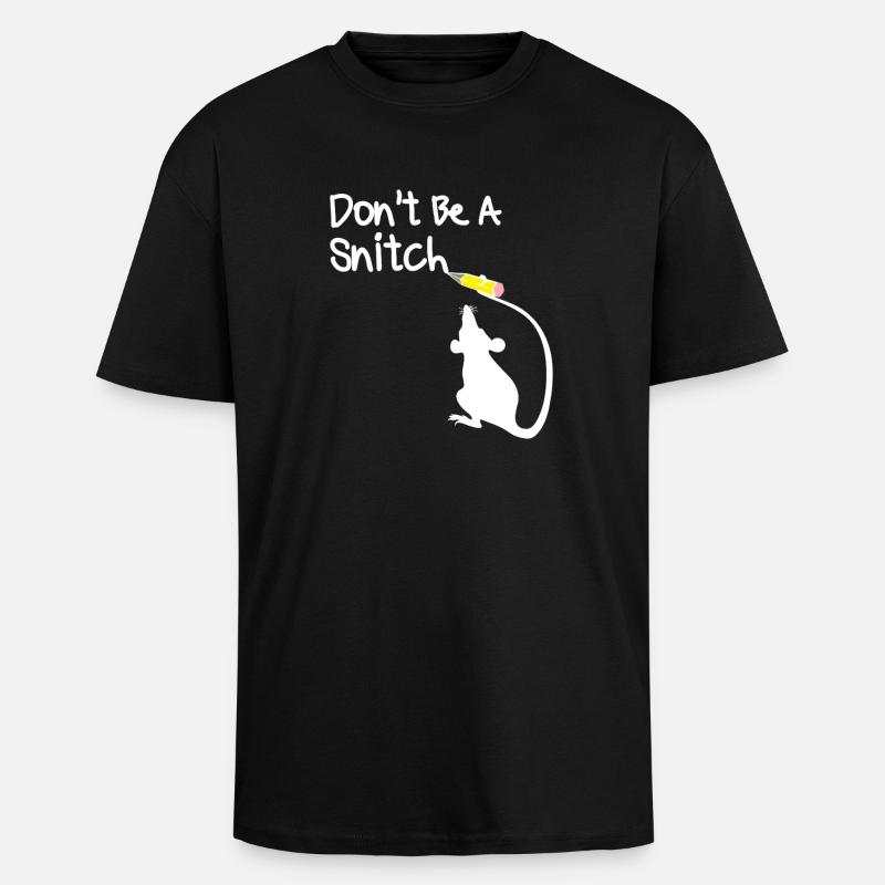 Sei keine Schnatzmaus - Oversized Heavyweight Unisex T-Shirt - Schwarz