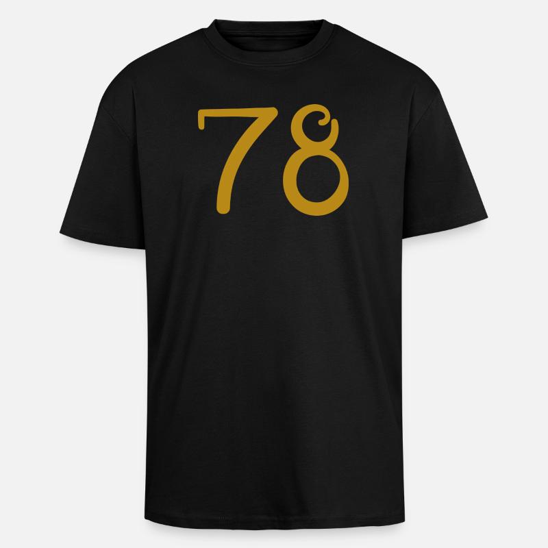 78 - Oversized Heavyweight Unisex T-Shirt - Schwarz