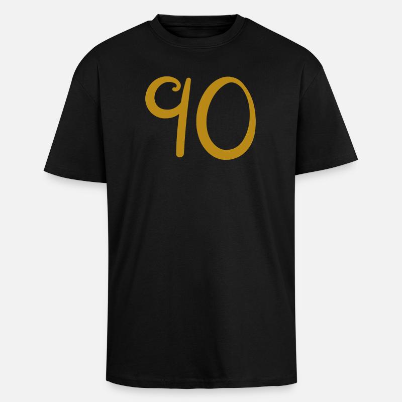 90 - Unisex Oversized Heavyweight T-shirt - black