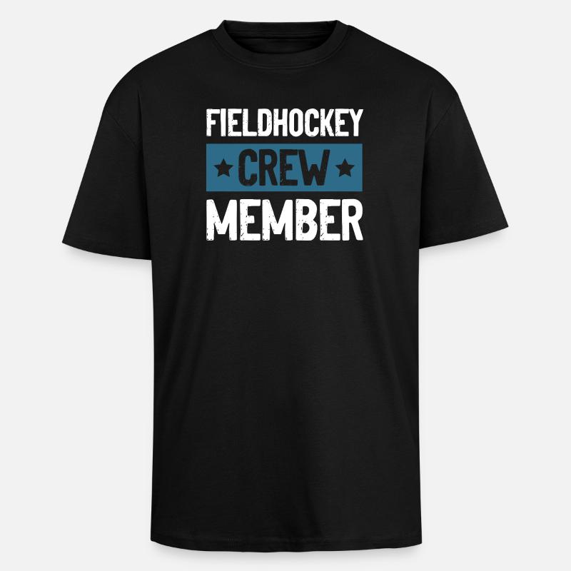 Équipe de hockey sur gazon - T-shirt unisexe oversize épais - noir