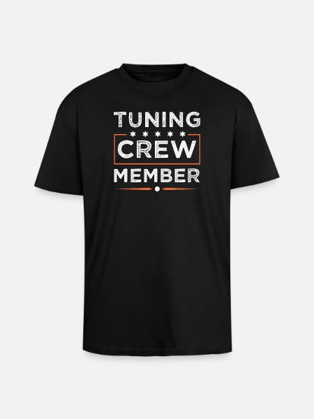 Tuning Crew - Unisex Oversized Heavyweight T-shirt - black