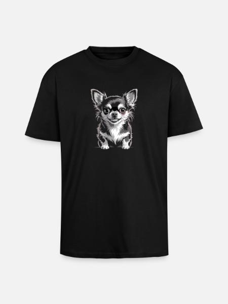 Chihuahua - Unisex Oversized Heavyweight T-shirt - black