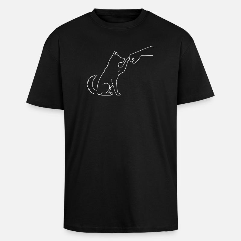 Équipe Husky Faust - T-shirt unisexe oversize épais - noir