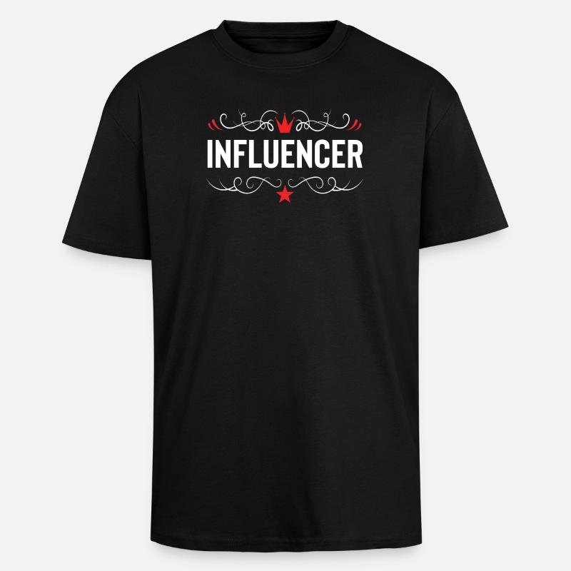 Profession d’influenceur - T-shirt unisexe oversize épais - noir