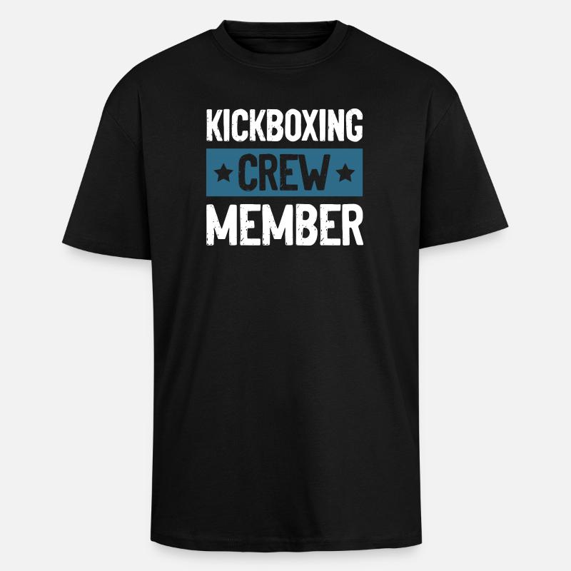 Kickboxing Crew - Unisex Oversized Heavyweight T-shirt - black