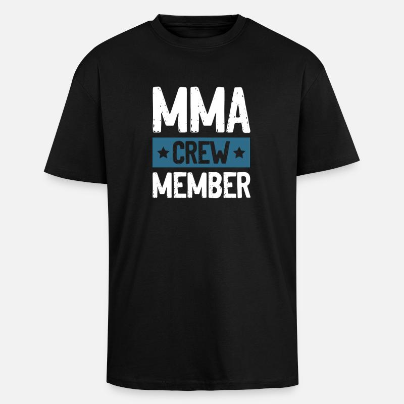 Mma Crew - Unisex Oversized Heavyweight T-shirt - black